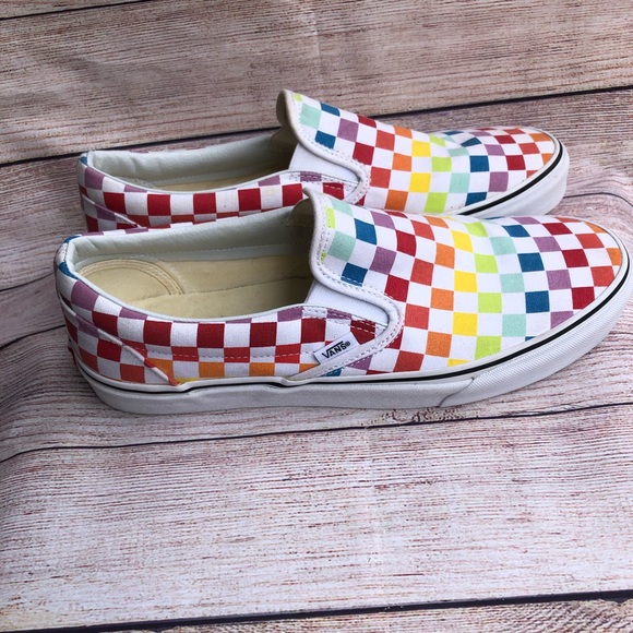 Vans | Shoes | Rainbow Checkered Vans 